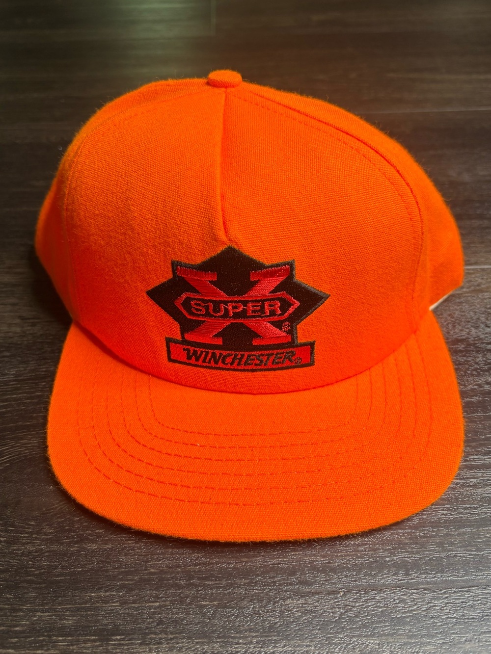 Vintage Winchester Super X Blaze Orange Snap Back Hat Cap